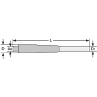 Flachsenker HSS-E DIN373 Durchgangslöcher, (M10) fein 18x10,5mm
